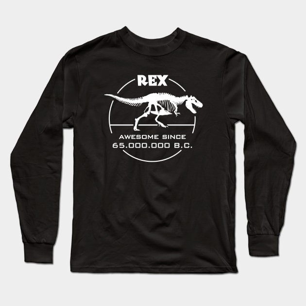 T Rex Long Sleeve T-Shirt by TMBTM